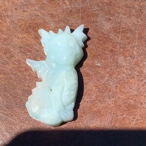 AMAZONITE HAND CARVED DRAGON
